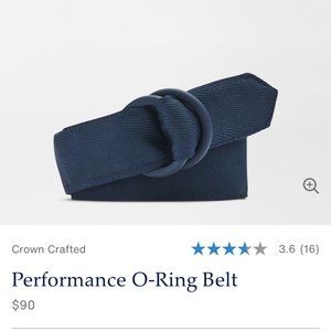 Peter Millar Men's Performance O-Ring Belt NWT
